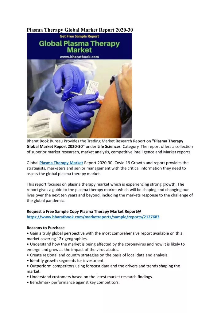 plasma therapy global market report 2020 30