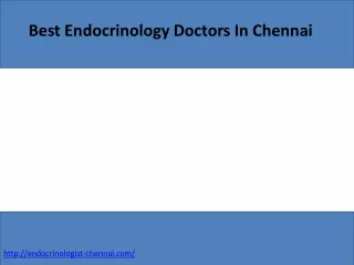 best endocrinology doctors in chennai
