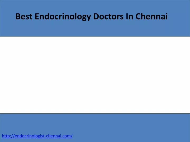 best endocrinology doctors in chennai