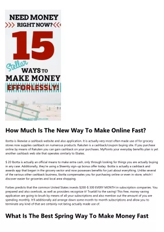 Top Tips With Making Money Online