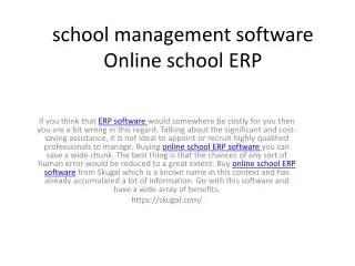 school management software online school erp