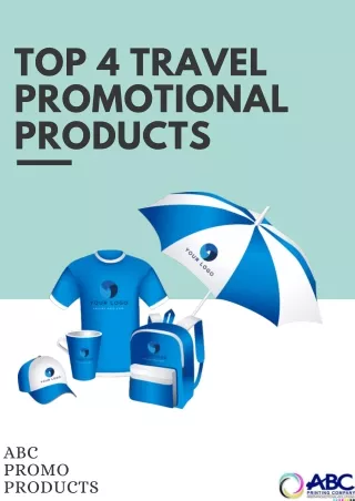 Top 6 Travel Promotional Products