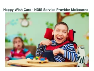 NDIS Service Provider Melbourne
