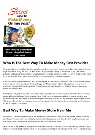 Factors Which Affect Making Money Online
