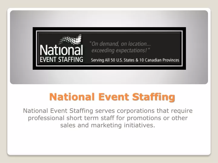 national event staffing