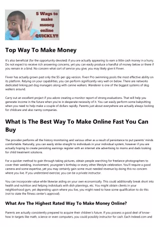 What Is Making Money Online? A Beginner's Guide