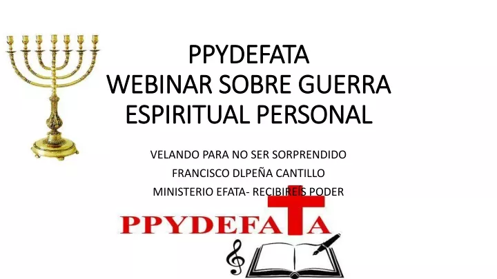 ppydefata webinar sobre guerra espiritual personal