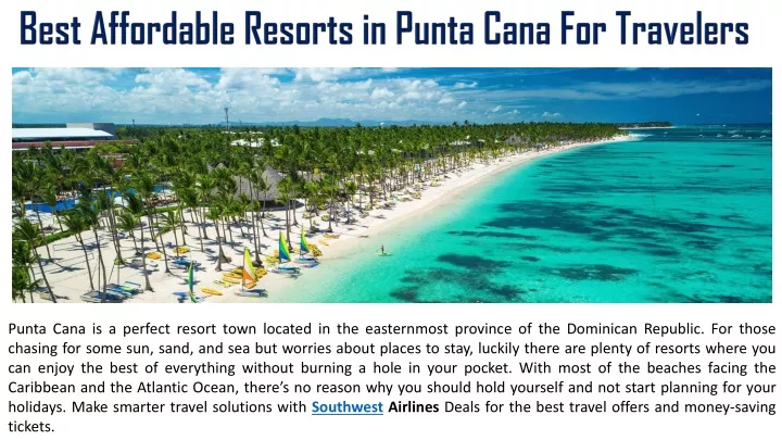 best affordable resorts in punta cana
