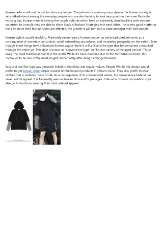korean fashion will not be just for stars