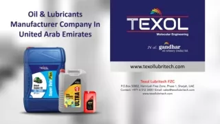 Texol - Oil and Lubricants Manufacturer