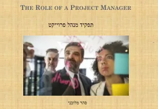 the role of a project manager