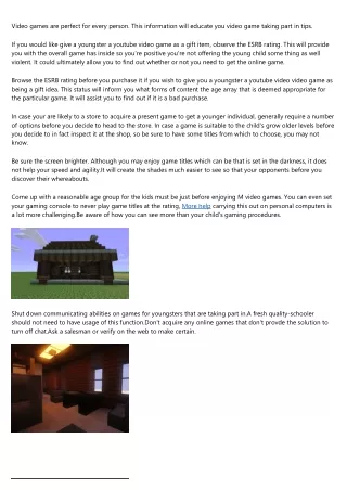 video games are perfect for every person this