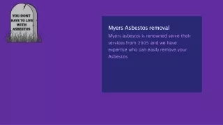 myers asbestos removal