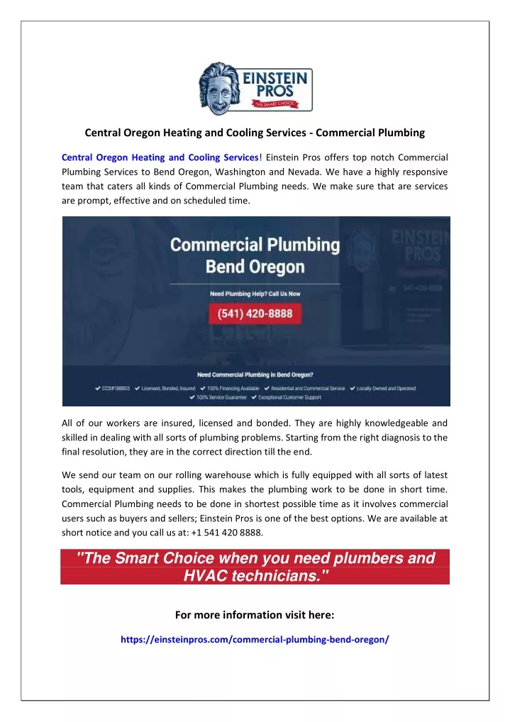 central oregon heating and cooling services