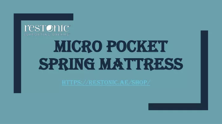 micro pocket spring mattress
