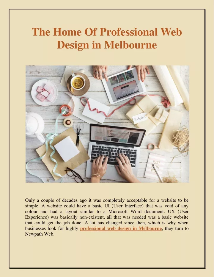 the home of professional web design in melbourne