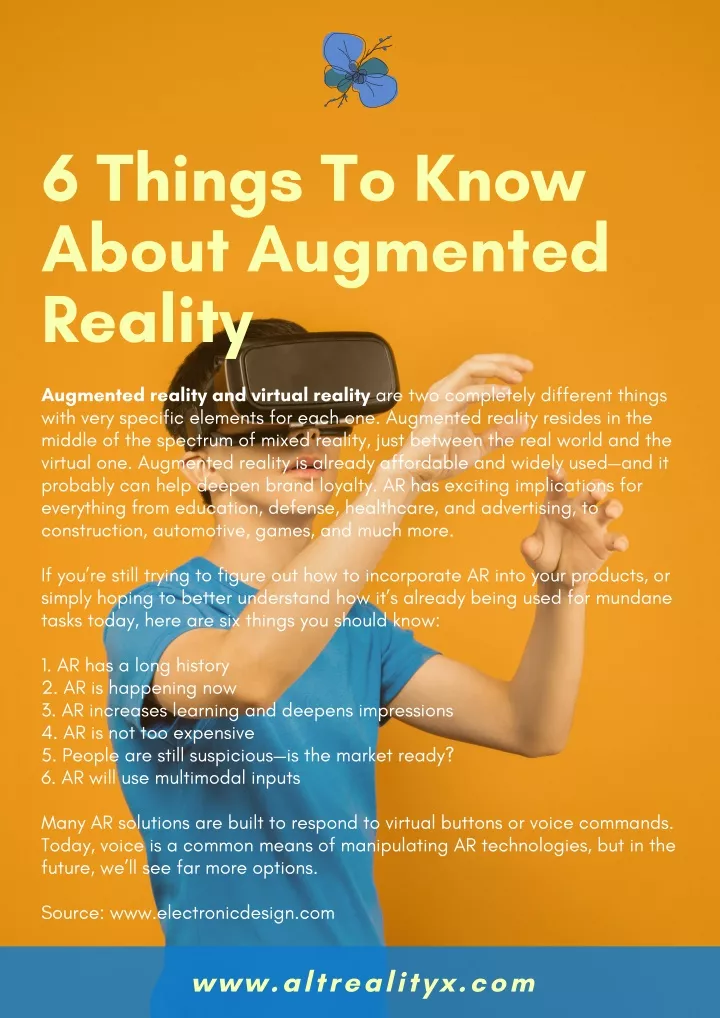 6 things to know about augmented reality