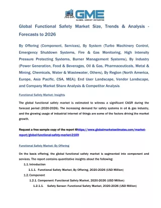 global functional safety market size trends