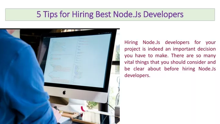 5 tips for hiring best node js developers