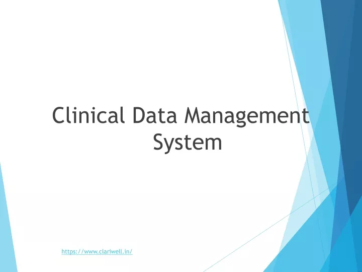 clinical data management system