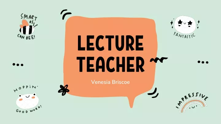 lecture teacher venesia briscoe