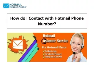 How do I Contact with Hotmail Phone Number?