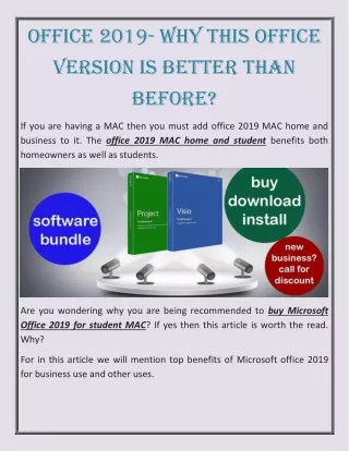 Office 2019- Why this Office version is better than before