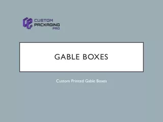 gable boxes
