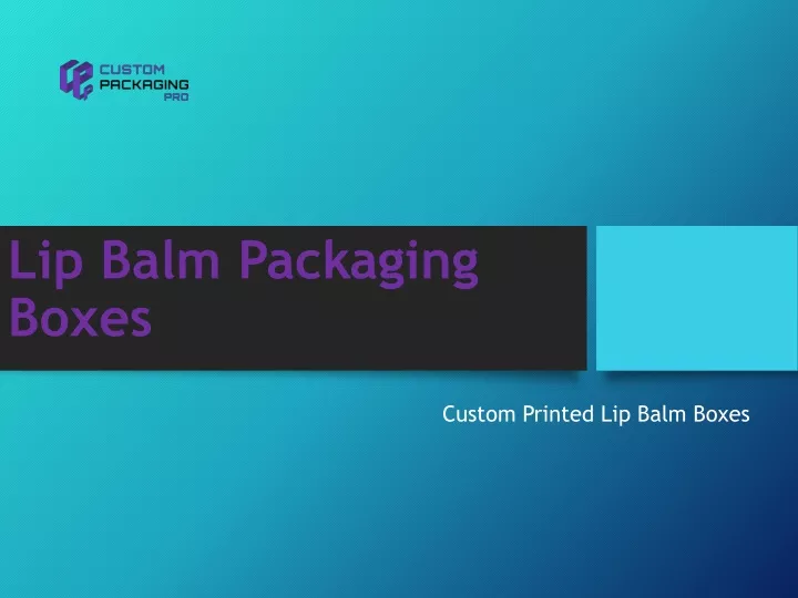 lip balm packaging boxes