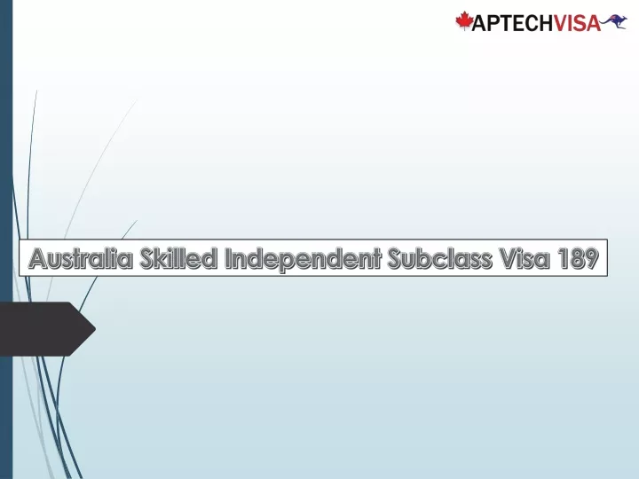 australia skilled independent subclass visa 189