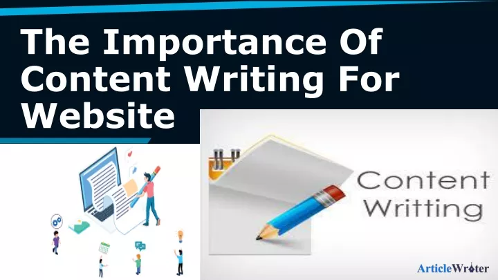 the importance of content writing for website