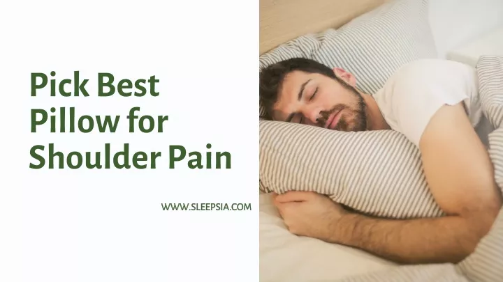 pick best pillow for shoulder pain