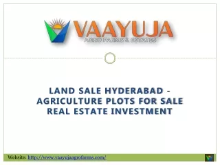 Land sale Hyderabad - Agriculture Plots for Sale