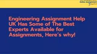 engineering assignment help uk has some