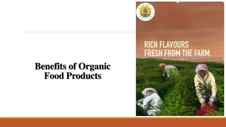 benefits of organic food products