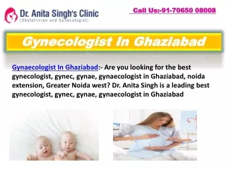 Gynecologist In Ghaziabad