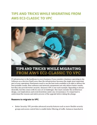 tips and tricks while migrating from