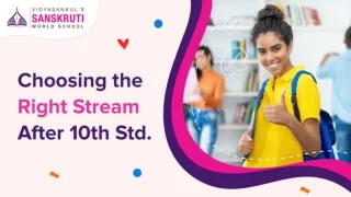 How to choose your stream after 10th std? | Sanskruti Junior College