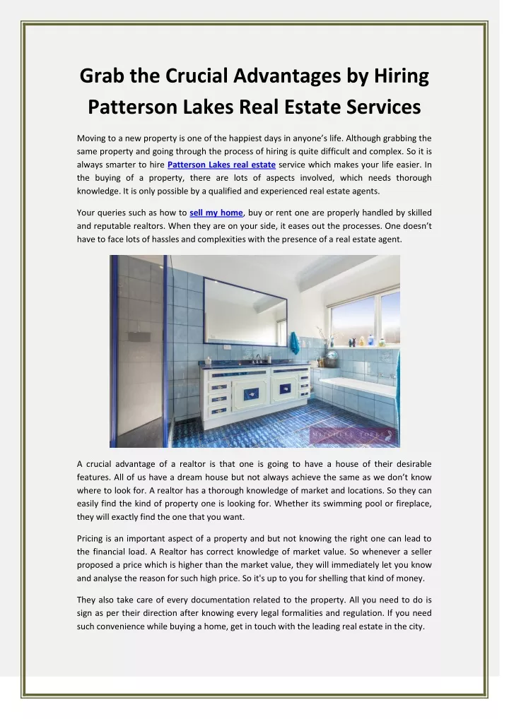 grab the crucial advantages by hiring patterson