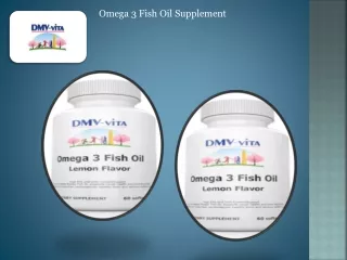 Omega 3 Fish Oil Supplement