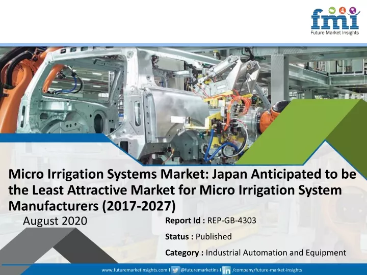 micro irrigation systems market japan anticipated