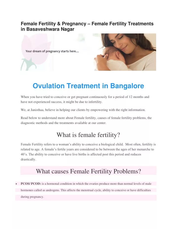 female fertility pregnancy female fertility