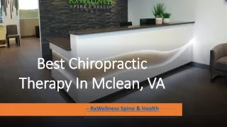Best Chiropractic Therapy In Mclean, VA