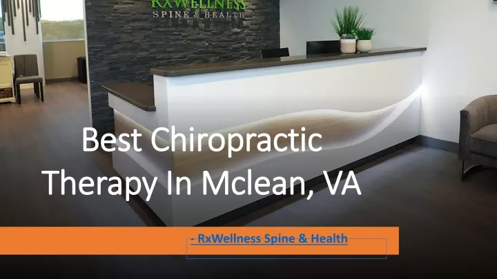 best chiropractic therapy in mclean va