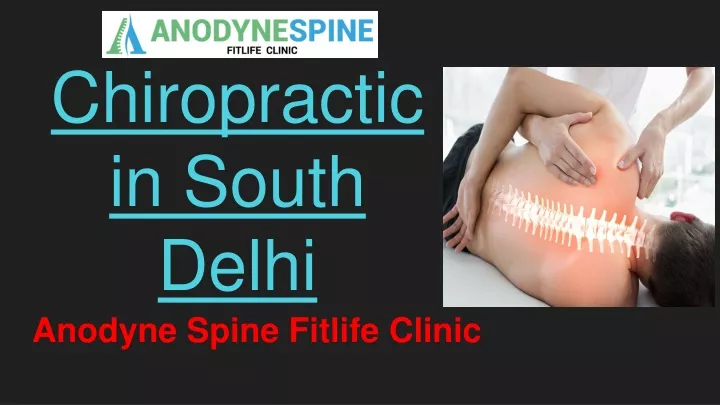 chiropractic in south delhi