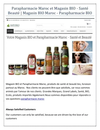 parapharmacie maroc et magasin bio sant beaut