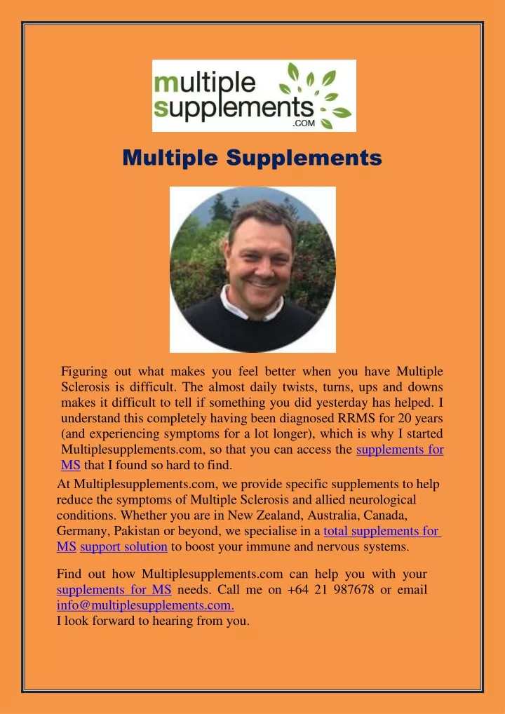 multiple supplements