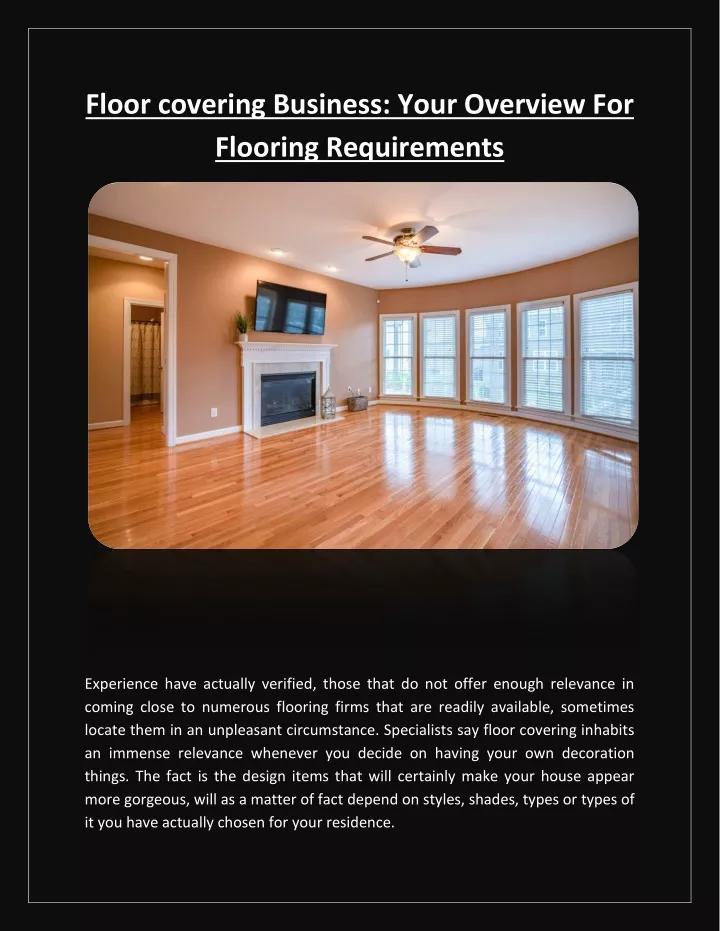 floor covering business your overview
