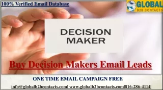 Decision Makers Email Leads