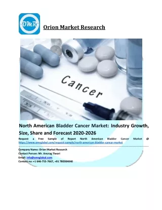 North American Bladder Cancer Market: Global Industry Analysis and Forecast 2020-2026